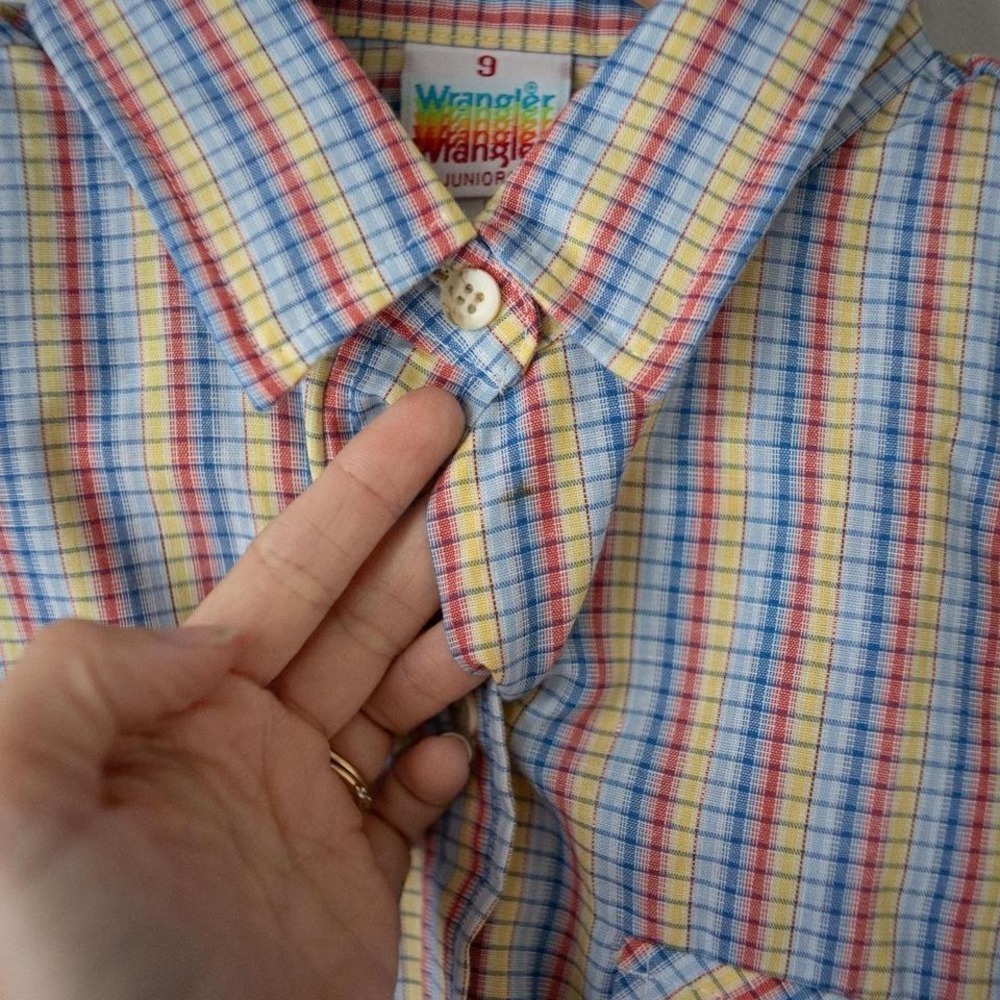 Vintage Wrangler Junior's Western Button-Down NWT Size Small - Picture 8 of 8